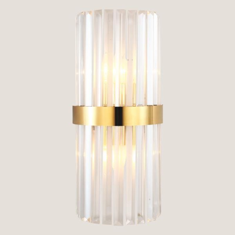 WALL MOUNTED FIXTURE 2xE14 20x45 GOLD 144-52005 WALL MOUNTED FIXTURE 2xE14 20x45 GOLD 144-52005