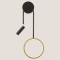 WALL MOUNTED STICK  LED D 13W 20x48 BLACK/GOLD 144-58007