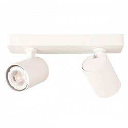 SPOT CEILING DOUBLE GU10  S1980 WHITE 144-60001