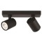 SPOT CEILING DOUBLE GU10  S1980 BLACK 144-60004