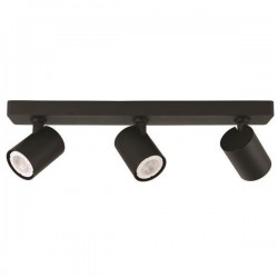 SPOT CEILING TRIPLE GU10 S1980 BLACK 144-60005
