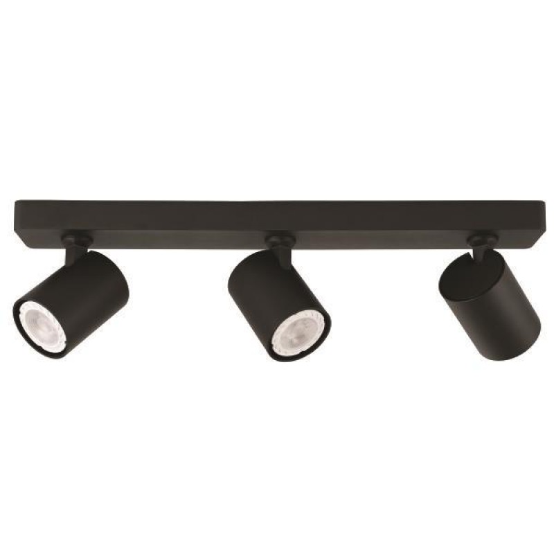 SPOT CEILING TRIPLE GU10 S1980 BLACK 144-60005 SPOT CEILING TRIPLE GU10 S1980 BLACK 144-60005