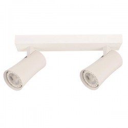 SPOT CEILING DOUBLE GU10 S1901 WHITE 144-60007