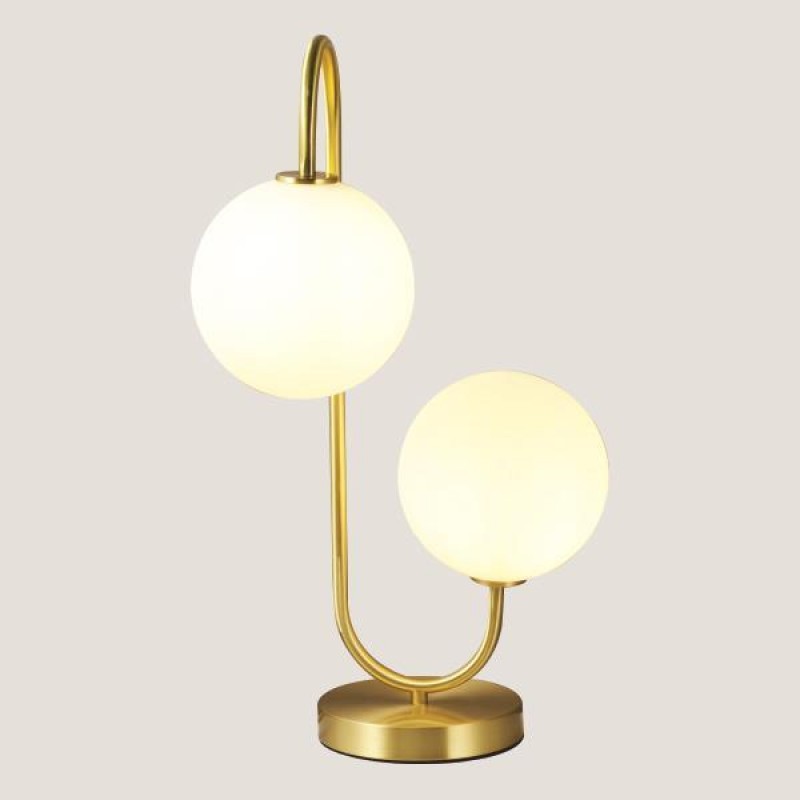 TABLE LAMP WITH 2 GLOBES 2xG9 30x53 COPPER/BLACK 144-72000 TABLE LAMP WITH 2 GLOBES 2xG9 30x53 COPPER/BLACK 144-72000
