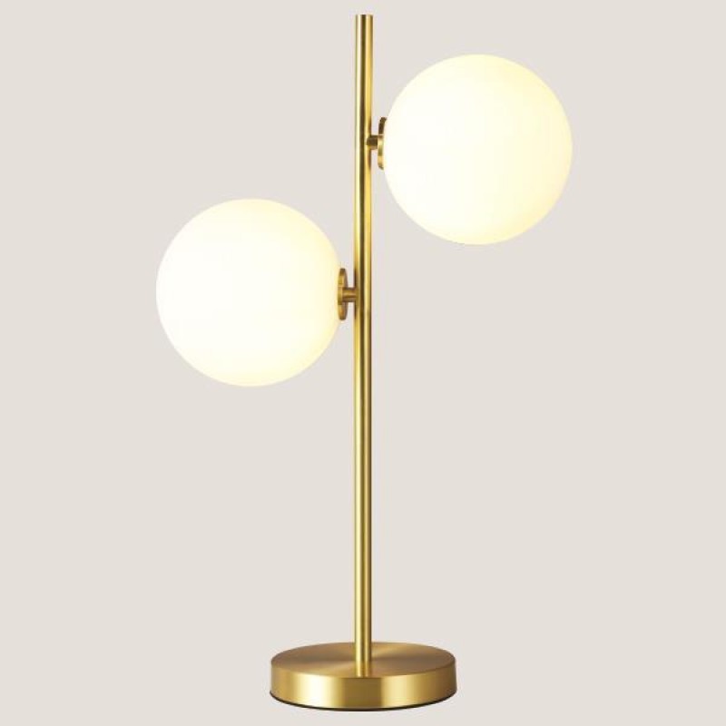TABLE LAMP WITH 2 GLOBES 2xG9 30x53 GOLD 144-72001 TABLE LAMP WITH 2 GLOBES 2xG9 30x53 GOLD 144-72001