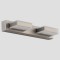 LIGHT FIXTURES FOR BATHROOM  LED 8W 4000K OVAL 2Φ 320X50X100 NICKEL 144-80004