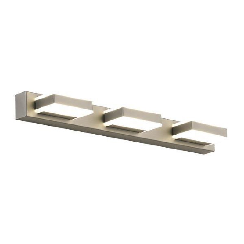 LIGHT FIXTURES FOR BATHROOM LED 12W 4000K SQUARE 3Φ 500X50X100 NICKEL 144-80005