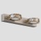 LIGHT FIXTURES FOR BATHROOM  LED 6W 4000K OVAL 2Φ 320X50X116 NICKEL 144-80006