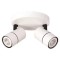 CEILING SPOT ROSETTE DOUBLE GU10 WHITE/ BLACK 145-25011