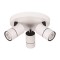 CEILING SPOT ROSETTE TRIPLE GU10 WHITE/ BLACK 145-25012