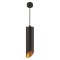 HANGING CEILING LIGHT CYLINDER GU10 1M Φ65x250 BLACK/ GOLD 145-25504