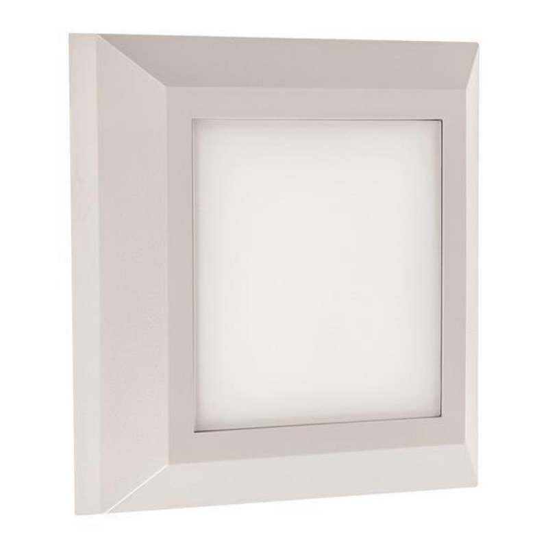 WALL MOUNTED LED SLIM STEP LIGHT 3W IP65 230V 3000K 125X125mm WHITE PRO 145-52004 WALL MOUNTED LED SLIM STEP LIGHT 3W IP65 230V 3000K 125X125mm WHITE PRO 145-52004