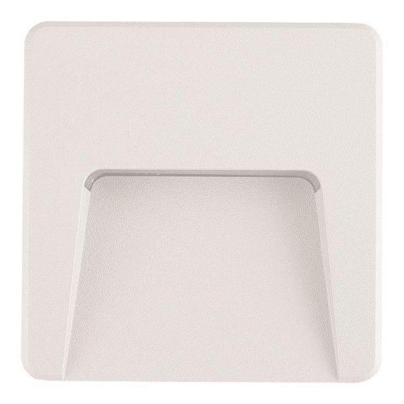 WALL MOUNTED LED SLIM STEP LIGHT 3W IP65 230V 3000K 120X120mm WHITE PRO 145-52017