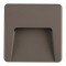 WALL MOUNTED LED SLIM STEP LIGHT 3W IP65 230V 3000K 120X120mm DARK GREY PRO 145-52020