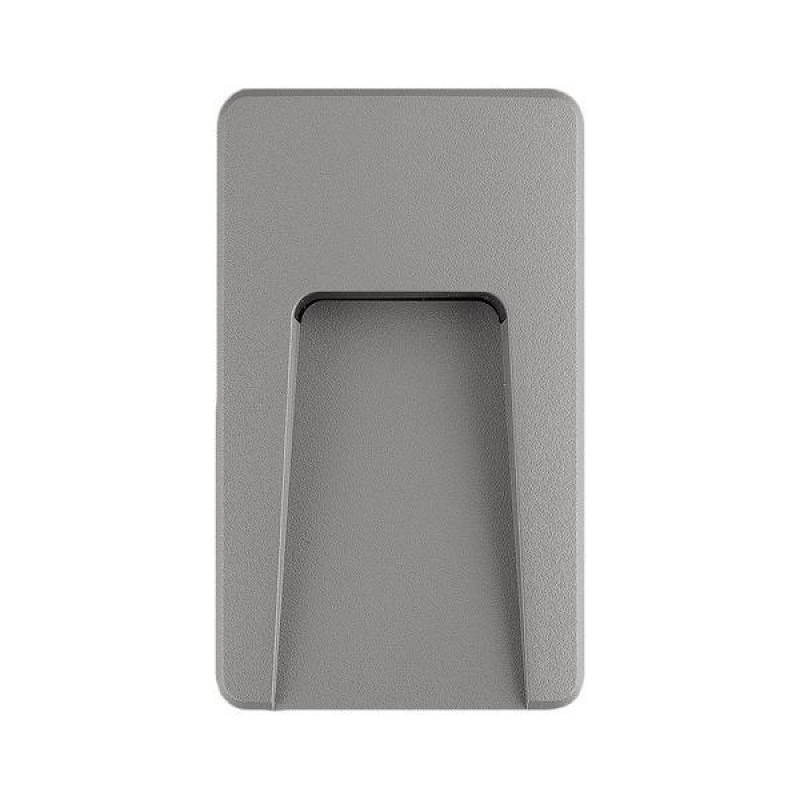 WALL MOUNTED LED SLIM FIXTURE 3W IP65 230V 4000K 90X150mm GREY PRO 145-52067