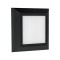 СТЕННО LED СТЪПАЛОВИДНО СВЕТИЛО 3W IP65 230V 3CCT 125X125MM ЧЕРНО