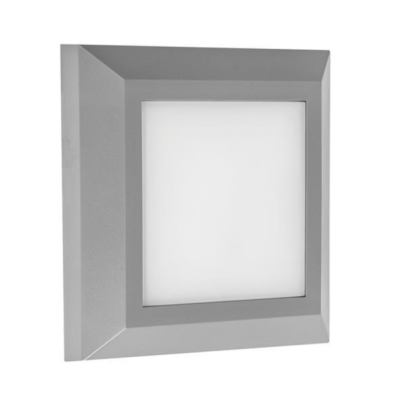 LED СТЪПКОВО ОСВЕТЛЕНИЕ ЗА СТЕНА 3W 3CCT IP65 СИВО