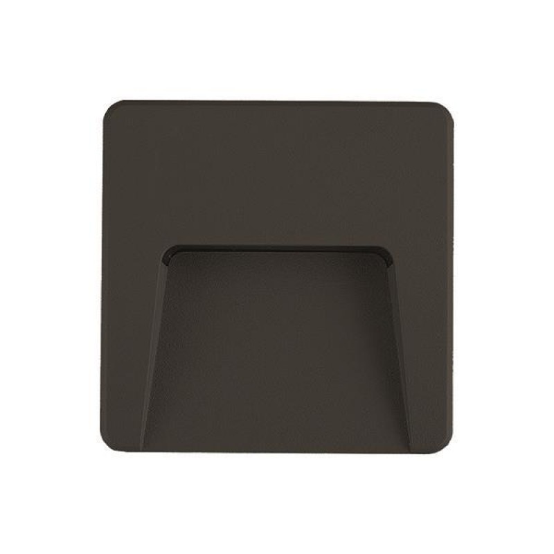 WALL MOUNTED LED SLIM STEP LIGHT 3W IP65 230V 3CCT 120X120mm BLACK PRO 145-52099 WALL MOUNTED LED SLIM STEP LIGHT 3W IP65 230V 3CCT 120X120mm BLACK PRO 145-52099