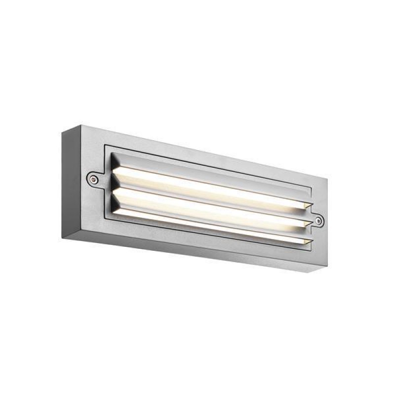 СТЕННА ЛАМПА С РЕШЕТКА LED 6W 3CCT IP65 СИВА СТЕННА ЛАМПА С РЕШЕТКА LED 6W 3CCT IP65 СИВА