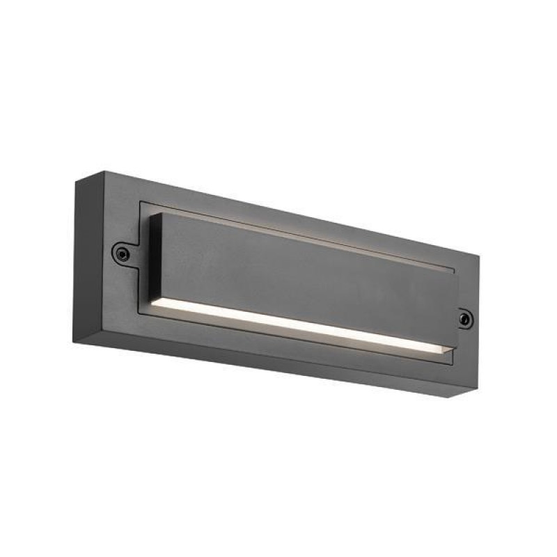 LED СТЕННА ЛАМПА 6W 3CCT IP65 СИВА LED СТЕННА ЛАМПА 6W 3CCT IP65 СИВА