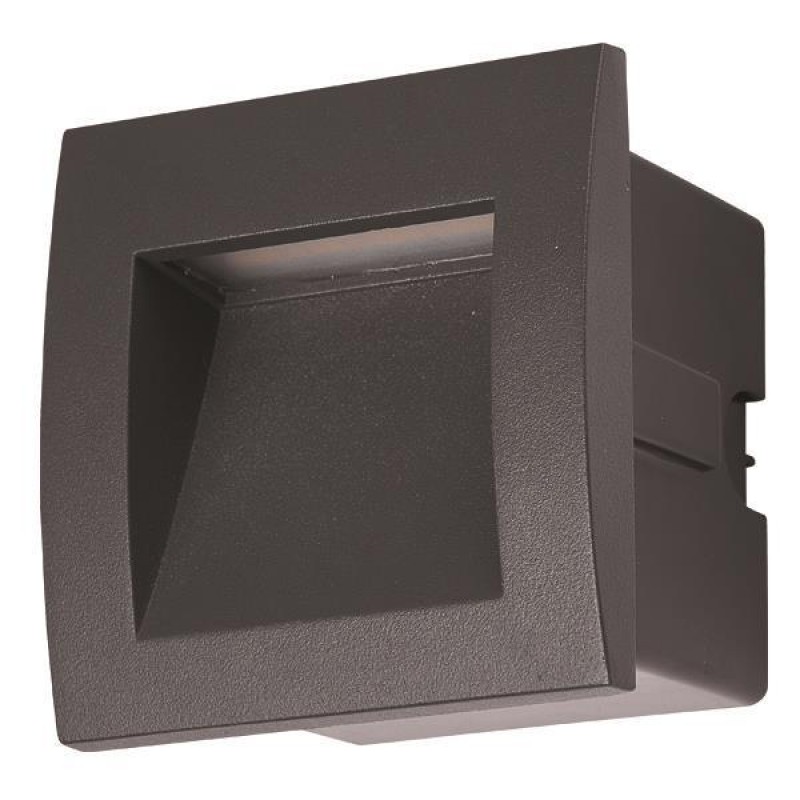 RECESSED LED LIGHT 3W IP54 220-240V 90X90X70mm GRAPHITE PRO 145-52501 RECESSED LED LIGHT 3W IP54 220-240V 90X90X70mm GRAPHITE PRO 145-52501