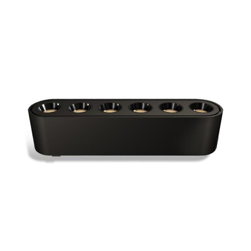 LIGHTING FIXTURE BLACK FOR MAGNETIC TRACK ULTRA SLIM 6W 3CCT 114.5x25x27.5mm 36⁰ 145-59525 LIGHTING FIXTURE BLACK FOR MAGNETIC TRACK ULTRA SLIM 6W 3CCT 114.5x25x27.5mm 36⁰ 145-59525
