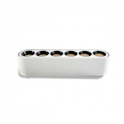 LIGHTING FIXTURE WHITE FOR MAGNETIC TRACK ULTRA SLIM 6W 3CCT 114.5x25x27.5mm 36⁰ 145-59531