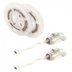 LED TAPE DIMMABLE WITH PIR MOTION SENSOR 1,5M 9W 12V RGB IP65 SΕΤ 2PCS PRO 145-70022 LED TAPE DIMMABLE WITH PIR MOTION SENSOR 1,5M 9W 12V RGB IP65 SΕΤ 2PCS PRO 145-70022