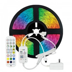 LED STRIP KIT 5 METERS RGB 12V + DRIVER + Wifi CONTROLLER WITH MUSIC IP20 145-70043 LED STRIP KIT 5 METERS RGB 12V + DRIVER + Wifi CONTROLLER WITH MUSIC IP20 145-70043