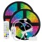 LED STRIP KIT 2 X 5 METERS RGB 12V + DRIVER + Wifi CONTROLLER WITH MUSIC IP20 145-70044