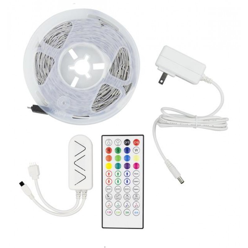 LED STRIP PIXEL KIT RGB 5 METERS 12V + DRIVER + Wifi CONTROLLER WITH MUSIC IP20 145-70045 LED STRIP PIXEL KIT RGB 5 METERS 12V + DRIVER + Wifi CONTROLLER WITH MUSIC IP20 145-70045
