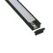 PROFILE RECESSED SINGLE 2000*17*8 90° BLACK 145-70951
