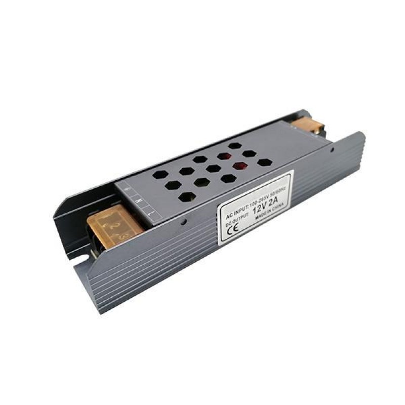 DRIVER METALLIC SLIM FOR LED TAPE 12V DC 36W IP20 PRO 145-71031 DRIVER METALLIC SLIM FOR LED TAPE 12V DC 36W IP20 PRO 145-71031
