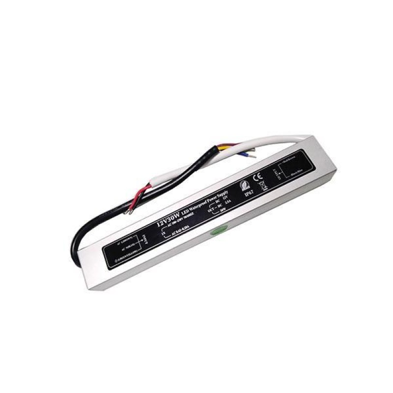 DRIVER METALLIC FOR LED TAPE 12V DC 30W IP67 145-71050