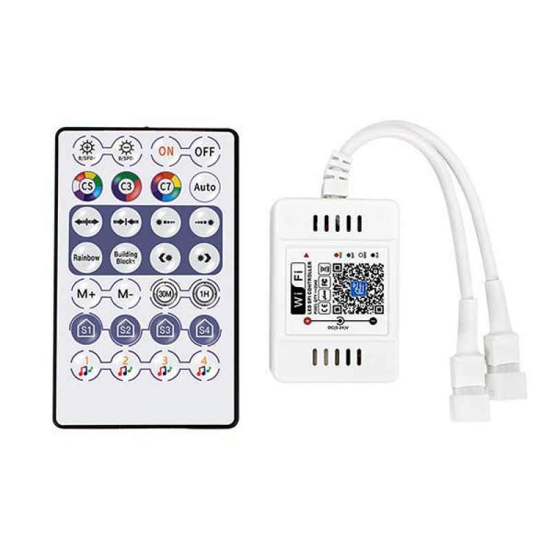 WIRELESS CONTROLLER RF Wifi & Bluetooth PIXEL DC5-24V, 2CH (Max. 2048 PIXEL) 145-71430 WIRELESS CONTROLLER RF Wifi & Bluetooth PIXEL DC5-24V, 2CH (Max. 2048 PIXEL) 145-71430