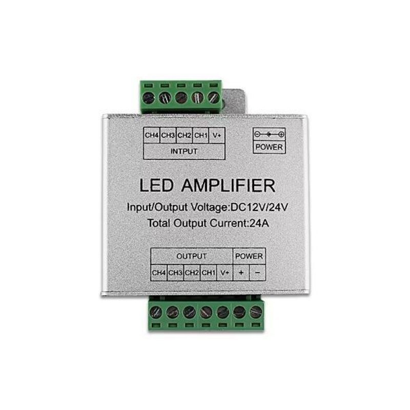 SIGNAL AMPLIFIER FOR RGBW TAPE DC 6AX4 288W/12V 576W/24V 145-71473 SIGNAL AMPLIFIER FOR RGBW TAPE DC 6AX4 288W/12V 576W/24V 145-71473
