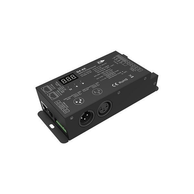DMX512 DECODER RGBW 8A*4CH 12-36VDC MAX32A D4-XE 145-71500