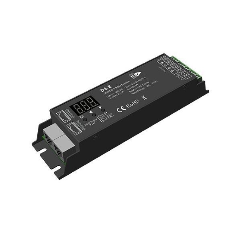 DMX512/RDM DECODER 4A*5CH 12-48VDC D5-E 145-71501