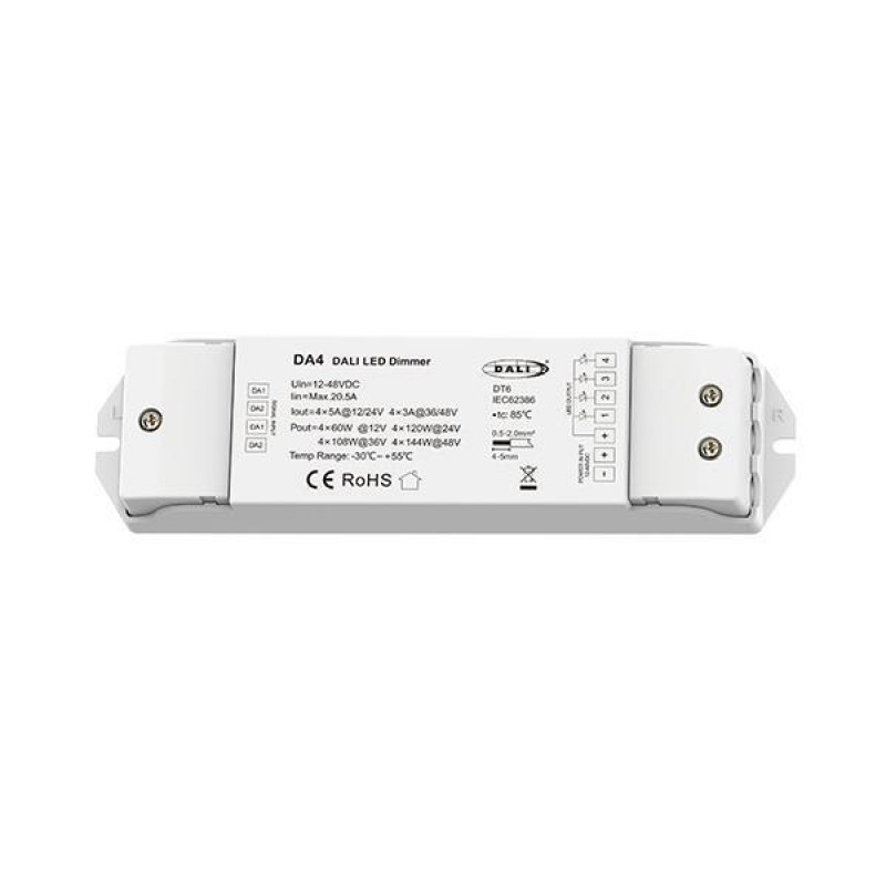 DALI LED DIMMER 5A*4CH 12-24VDC DA4 145-71602