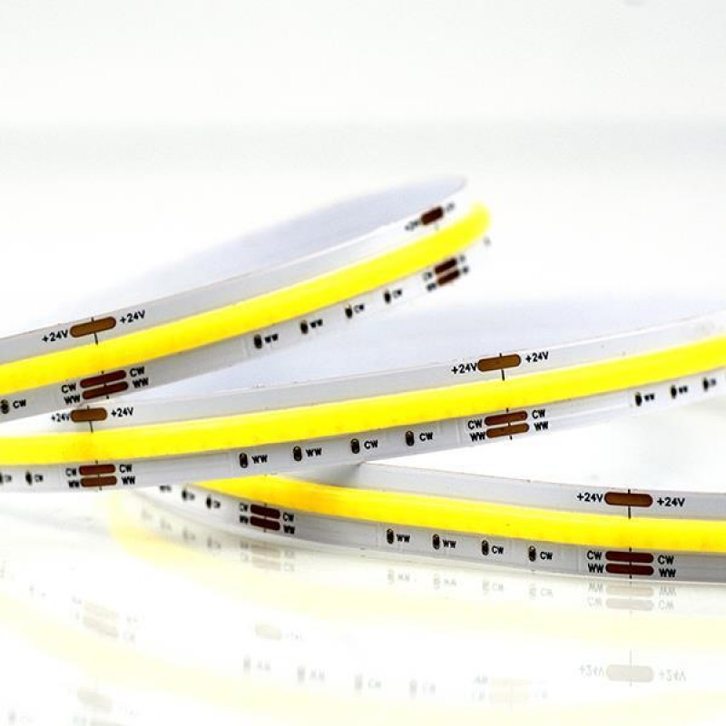 LED TAPE COB 5M 12W 24V CCT 640L/M IP44 PRO 145-72028