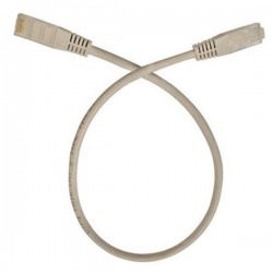 ПАТЧ КОРД UTP CAT-6E 26AWG СИВ 0,50М