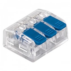 КЛЕМЕН БЛОК SL-413 3 ПОЗИЦИИ С РЕЦЕПТАКЪЛ 0,20-4MM 32A 400V СИН КЛЕМЕН БЛОК SL-413 3 ПОЗИЦИИ С РЕЦЕПТАКЪЛ 0,20-4MM 32A 400V СИН