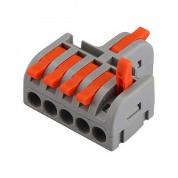 КЛЕМЕН АДАПТОР 5 КЛЕМНИ МЕСТА 0,20-2,5MM² КЛЕМЕН АДАПТОР 5 КЛЕМНИ МЕСТА 0,20-2,5MM²