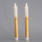 BATTERY OPERATED CANDLE, WITH MOVING FLAME, GOLD SET 2 PCS, 2,2x24cm 147-15102