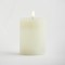 BATTERY OPERATED CANDLE, WITH FLAME, WHITE, WITH TIMER, 7x10cm 147-15117