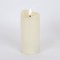 BATTERY OPERATED CANDLE, WITH FLAME, WHITE WITH TIMER, 7x12,5cm 147-15121