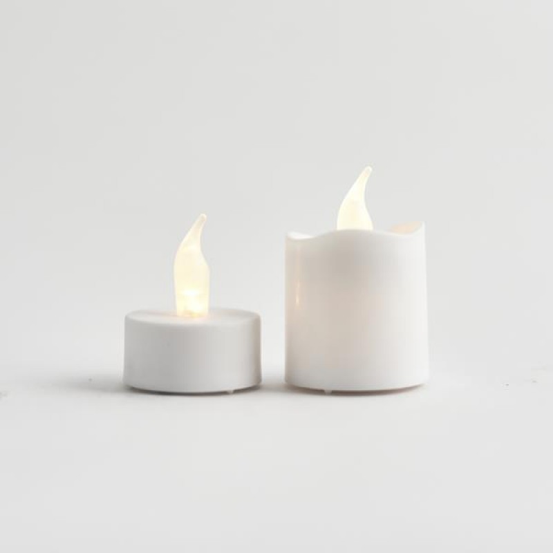 BATTERY LED CANDLE LIGHT, WHITE, PLASTIC, SET 16PCS, WITH FLAME EFFECT, BATTERIES INCLUDED 3,8x4,7, 3,8 x 6cm 147-15124 BATTERY LED CANDLE LIGHT, WHITE, PLASTIC, SET 16PCS, WITH FLAME EFFECT, BATTERIES INCLUDED 3,8x4,7, 3,8 x 6cm 147-15124