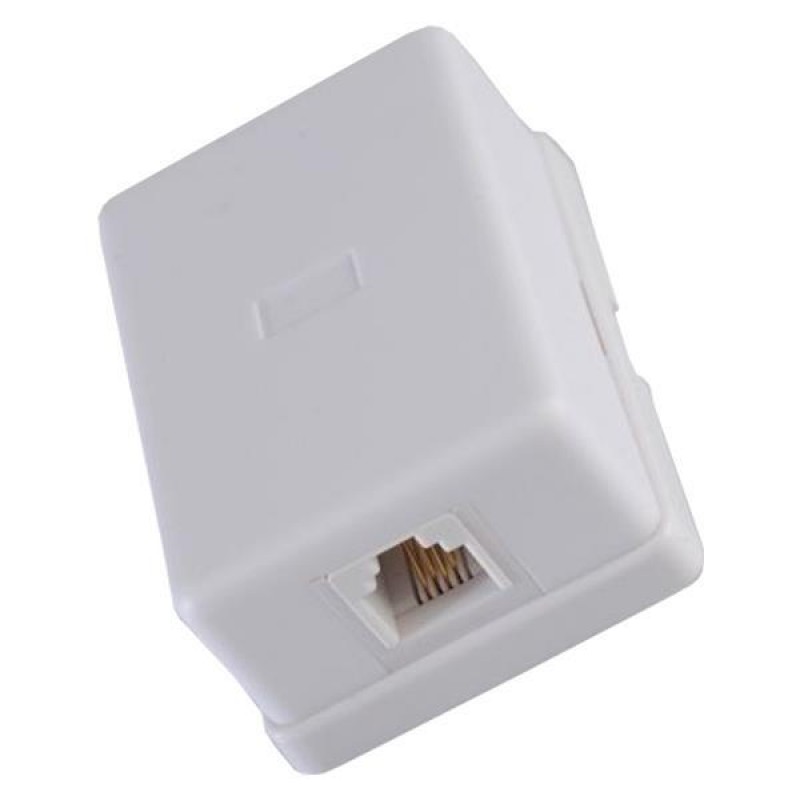 КОНТАКТ ЗА ВЪНШЕН МОНТАЖ С RJ45 И ТЕЛЕФОНЕН ИЗХОД