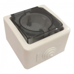 ВЛАГОЗАЩИТЕН КОНТАКТ SCHUKO С КАПАК БЯЛ IP54 ВЛАГОЗАЩИТЕН КОНТАКТ SCHUKO С КАПАК БЯЛ IP54