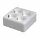КОНТАКТЕН БЛОК MINI SCHUKO ЧЕТВОРЕН БЯЛ IP20